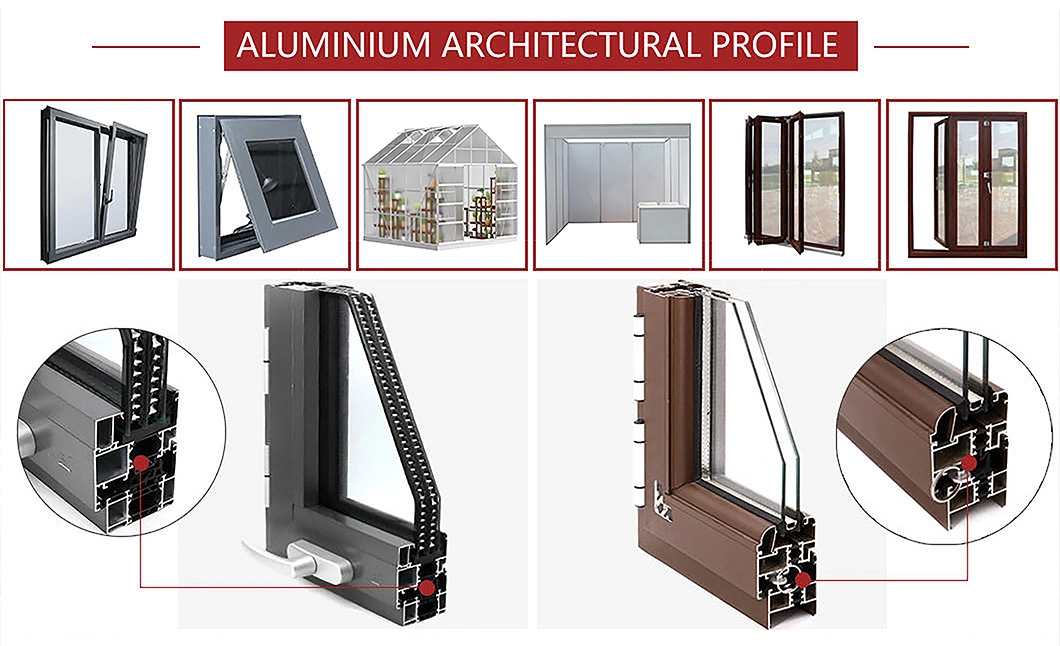 China Factory Customized Design Aluminum/Aluminium Extrusion Profile for Building Material